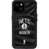NBA Brooklyn Nets Black Animal Print iPhone 15 Plus Waterproof Case